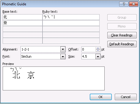 phonetic guide