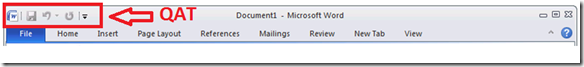 Quick Access Toolbar