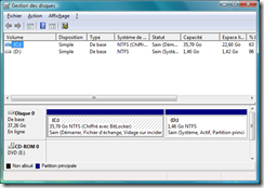 Exemple de partitions pour BitLocker