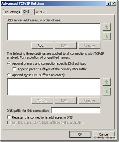 VM NIC1 - DNS