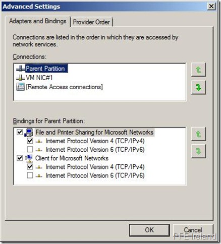 connection order