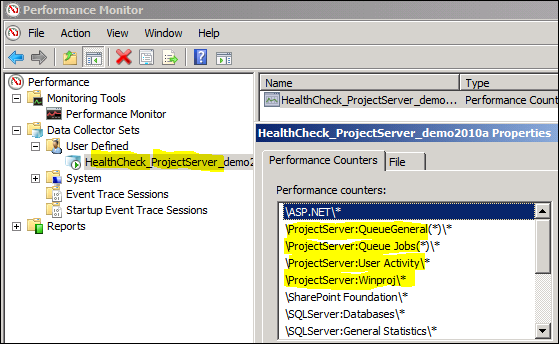 Project Server Counters