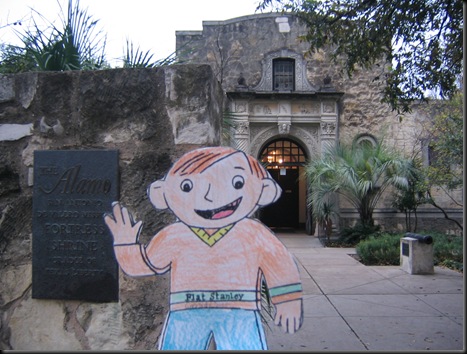 Stanley in front of the gift shop