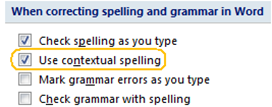 contextual spelling