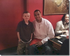 Alex with Brandon Roy